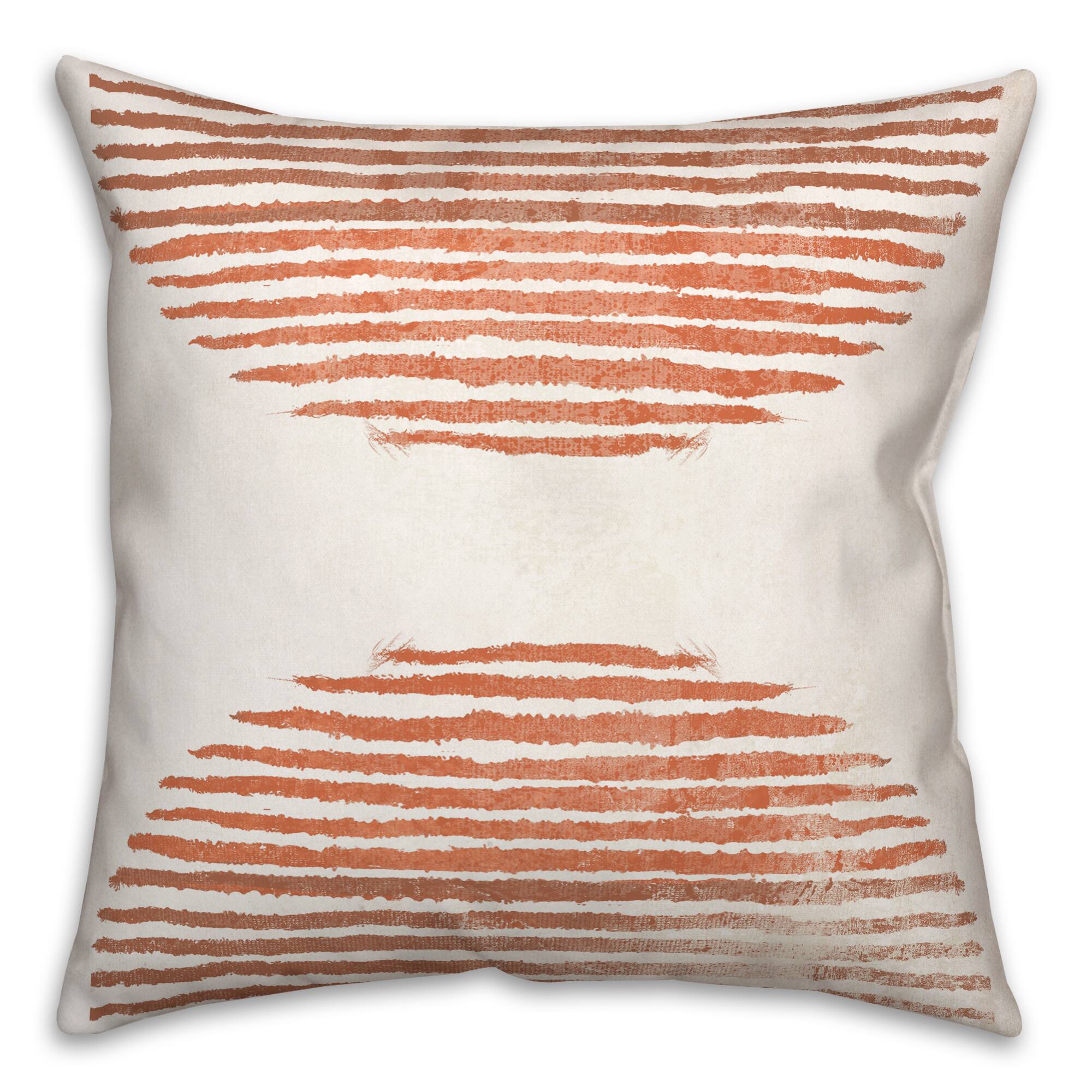 Terracotta Circle 18" x 18" Throw Pillow